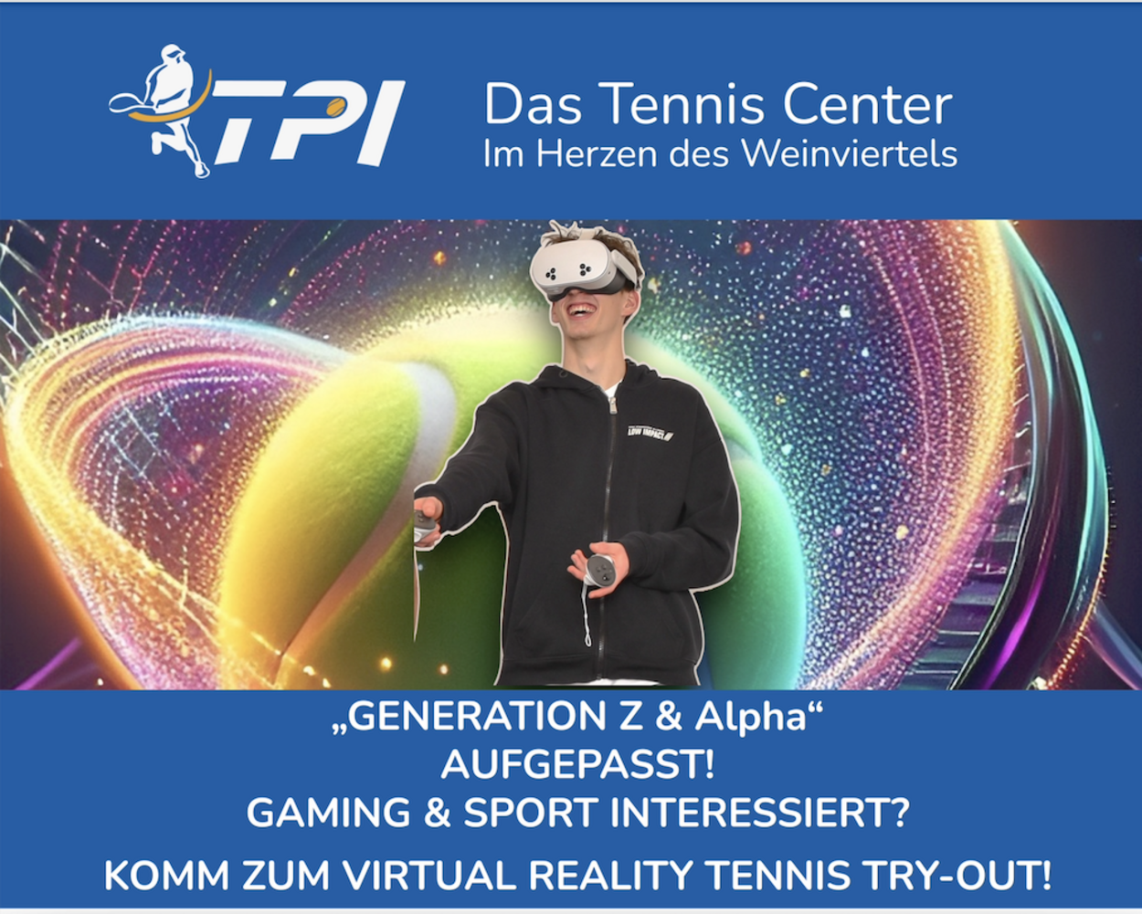 VIRTUAL REALITY TENNIS ab sofort zum Testen vor Ort