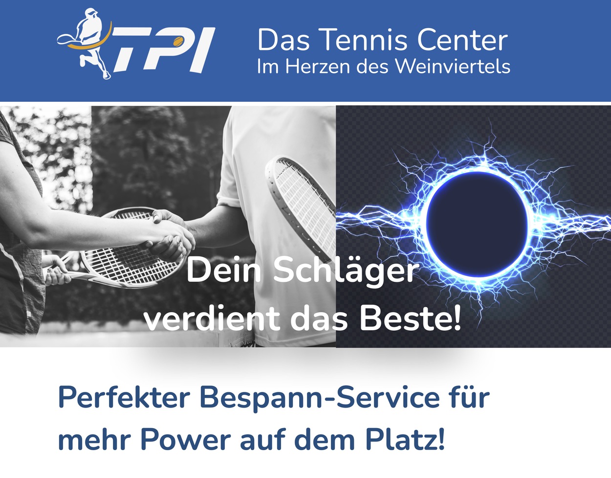 „Spielstark durch präzise Bespannung - dein Schläger, unser Service!“